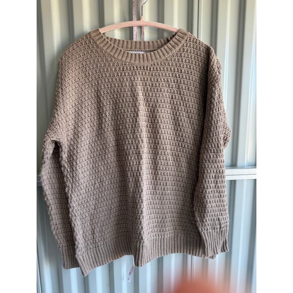 3 for $9 Old Navy Tunic Length Brown Sweater M EUC - Picture 3 of 6